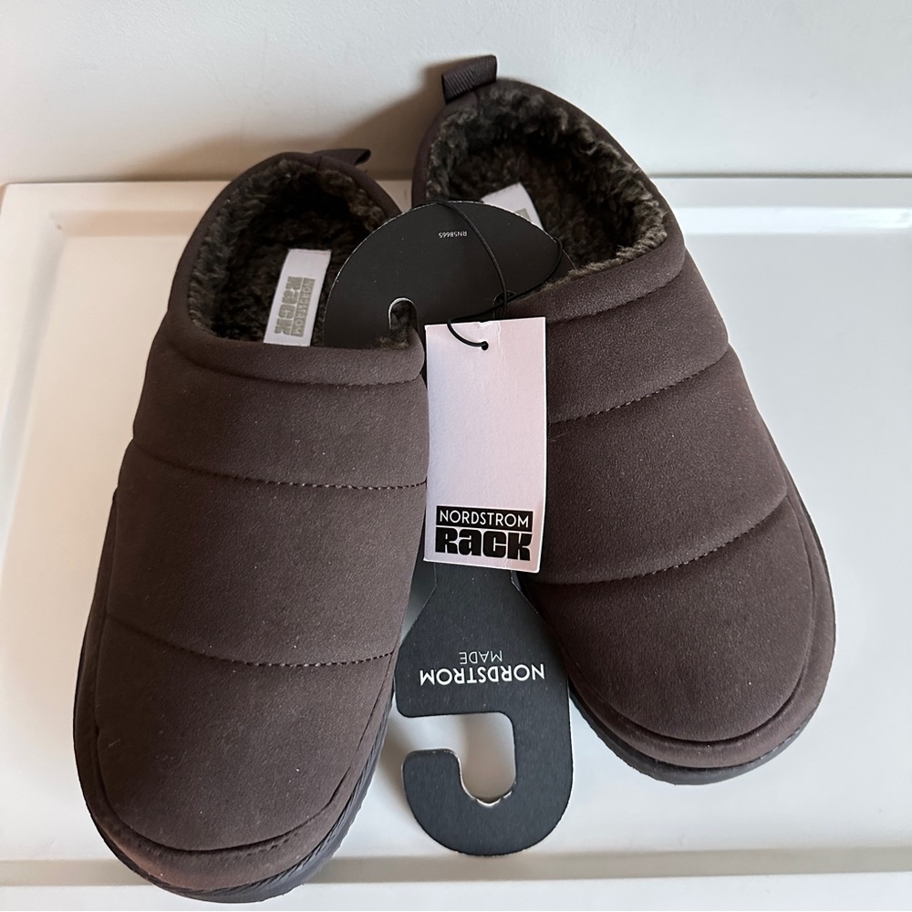 Men’s Indoor/Outdoor Slipper Nordstrom Rack Brown Size 7 - 8